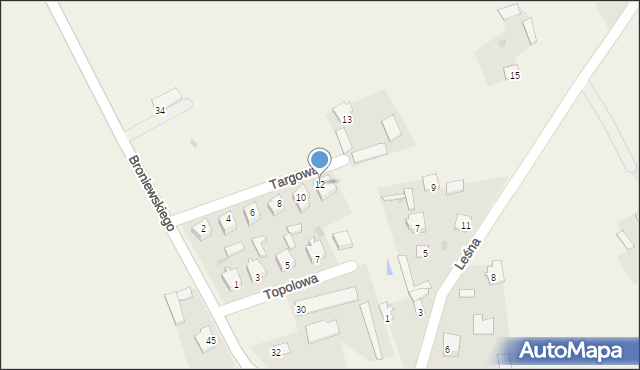 Dzierzgowo, Targowa, 12, mapa Dzierzgowo