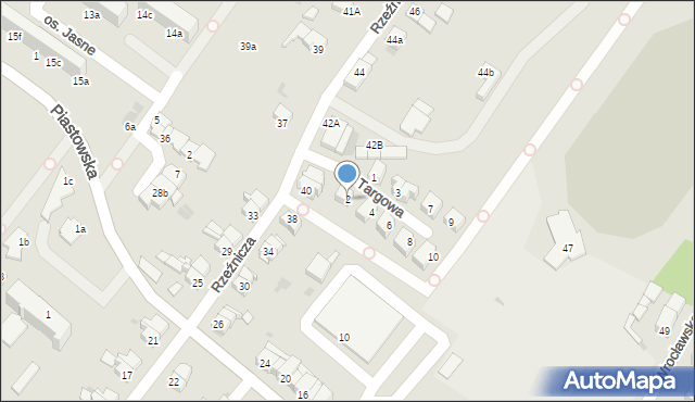 Dzierżoniów, Targowa, 2, mapa Dzierżoniów