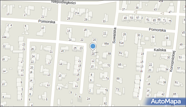Elbląg, Tarnowska, 14, mapa Elbląga