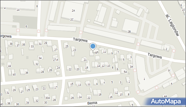 Garwolin, Targowa, 19, mapa Garwolin