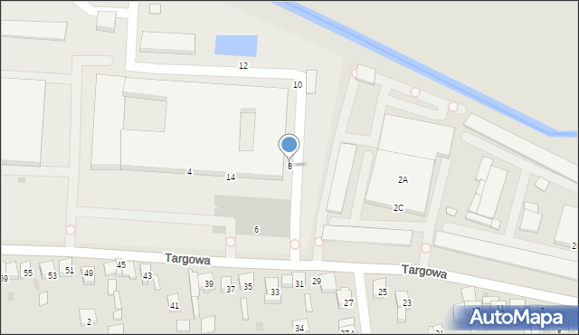 Garwolin, Targowa, 8, mapa Garwolin