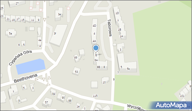 Gdańsk, Taborowa, 6, mapa Gdańska