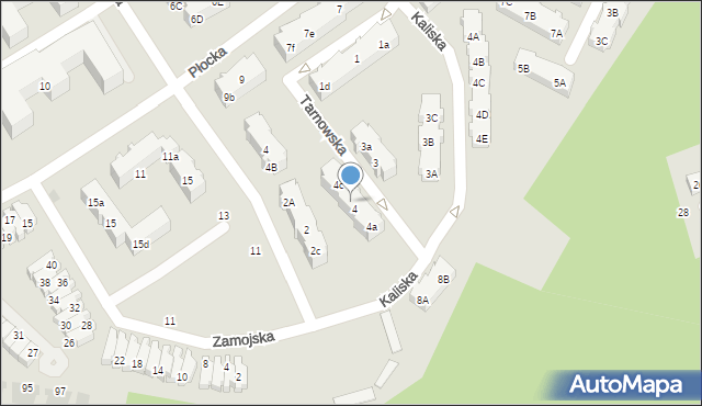 Gdańsk, Tarnowska, 4b, mapa Gdańska