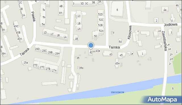 Gdańsk, Tamka, 41, mapa Gdańska