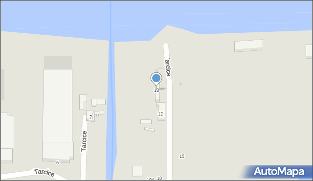 Gdańsk, Tarcice, 13, mapa Gdańska