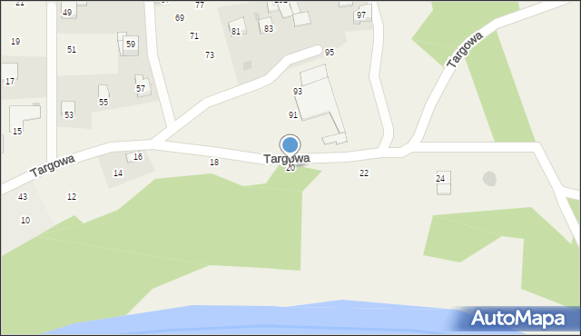 Gdów, Targowa, 20, mapa Gdów