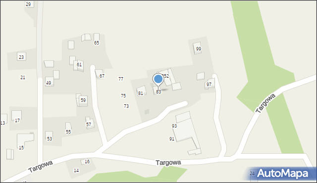 Gdów, Targowa, 83, mapa Gdów