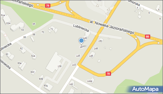 Gliwice, Tarnogórska, 147, mapa Gliwic