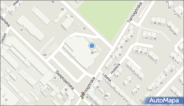 Gliwice, Tarnogórska, 19, mapa Gliwic