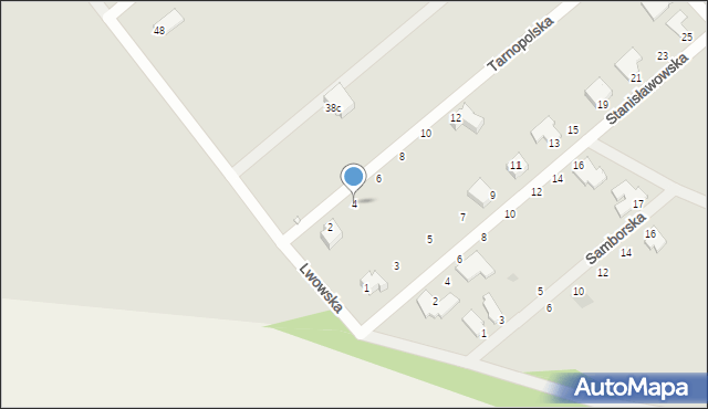 Gliwice, Tarnopolska, 4, mapa Gliwic