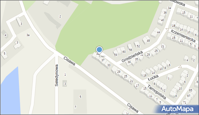 Głogów, Tarnopolska, 39, mapa Głogów