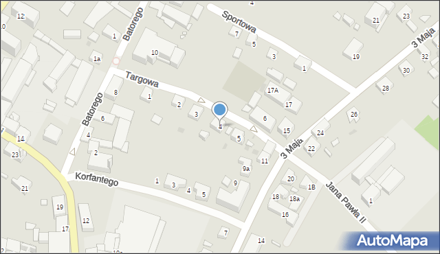 Głogówek, Targowa, 4, mapa Głogówek