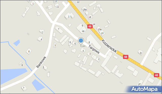 Głowaczów, Targowa, 4a, mapa Głowaczów