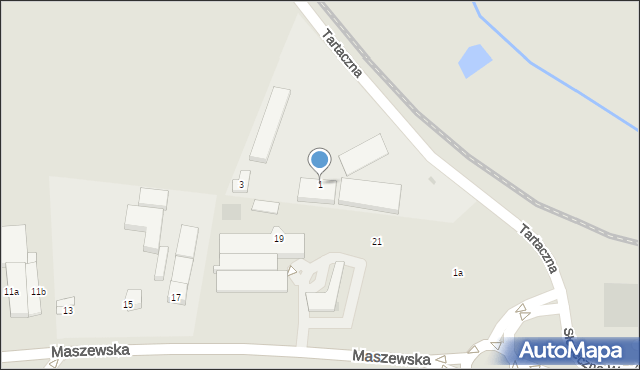 Goleniów, Tartaczna, 1, mapa Goleniów