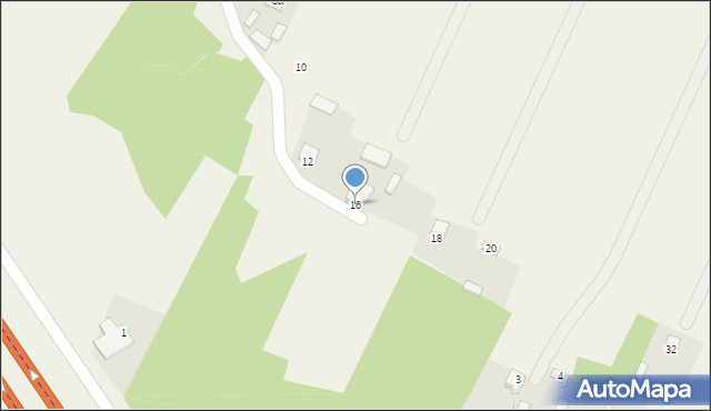 Górzno, Taneczna, 16, mapa Górzno