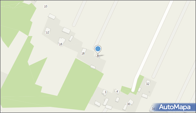 Górzno, Taneczna, 20, mapa Górzno