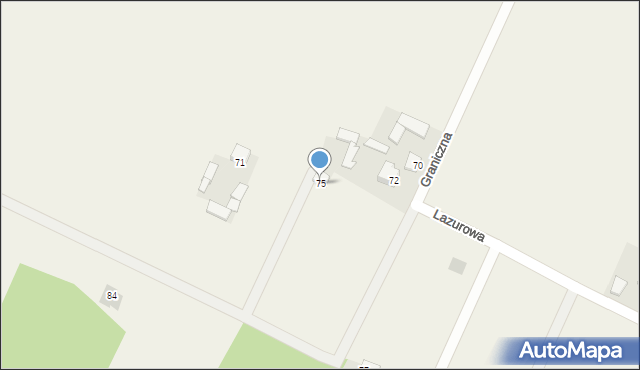 Górzno, Taneczna, 75, mapa Górzno