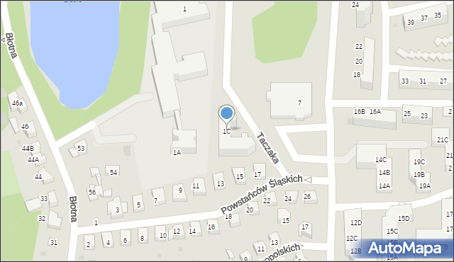 Gorzów Wielkopolski, Taczaka Stanisława, 1C, mapa Gorzów Wielkopolski