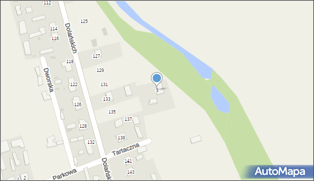 Grębów, Tartaczna, 3, mapa Grębów