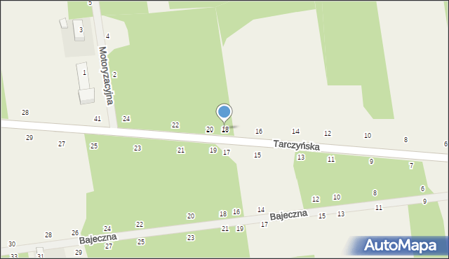 Grzegorzewice, Tarczyńska, 18, mapa Grzegorzewice