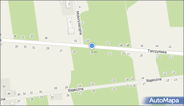 Grzegorzewice, Tarczyńska, 23, mapa Grzegorzewice