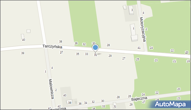 Grzegorzewice, Tarczyńska, 31, mapa Grzegorzewice