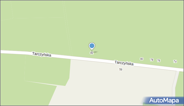 Grzegorzewice, Tarczyńska, 82, mapa Grzegorzewice