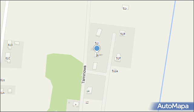 Grzymalin, Tarninowa, 16, mapa Grzymalin