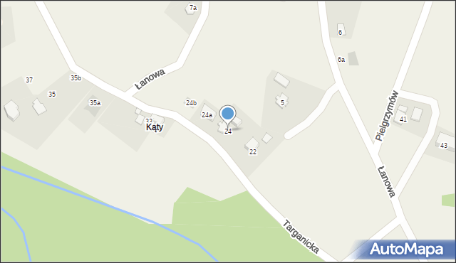 Janowice, Targanicka, 24, mapa Janowice