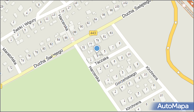 Jarocin, Taczaka Stanisława, gen., 3, mapa Jarocin