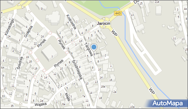 Jarocin, Targowa, 4, mapa Jarocin