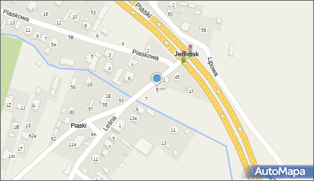 Jedlińsk, Targowa, 5, mapa Jedlińsk