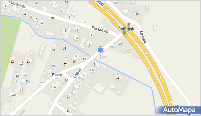 Jedlińsk, Targowa, 7, mapa Jedlińsk