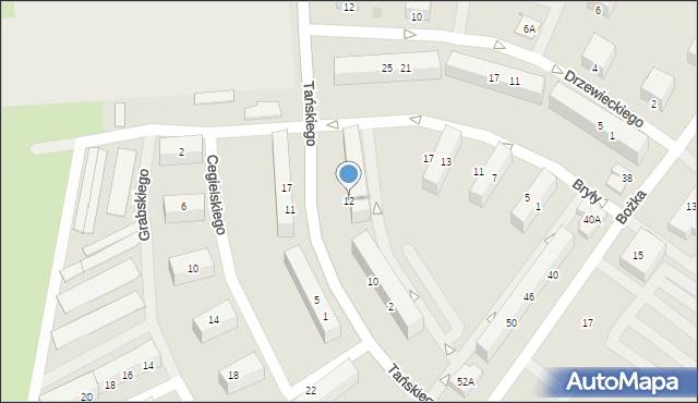 Jelcz-Laskowice, Tańskiego Tadeusza, 12, mapa Jelcz-Laskowice