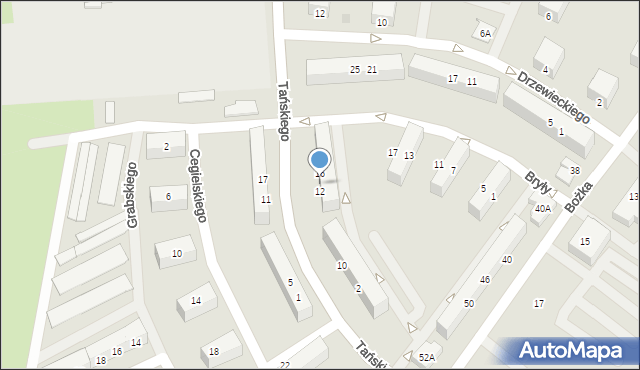 Jelcz-Laskowice, Tańskiego Tadeusza, 14, mapa Jelcz-Laskowice