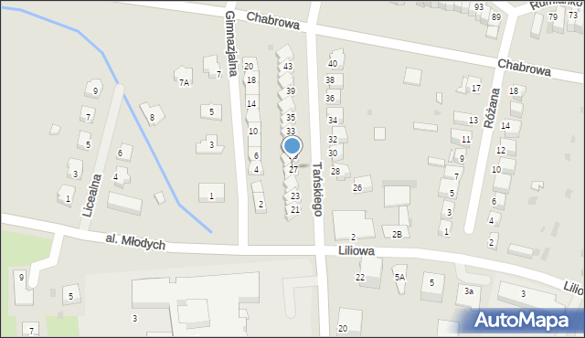 Jelcz-Laskowice, Tańskiego Tadeusza, 27, mapa Jelcz-Laskowice