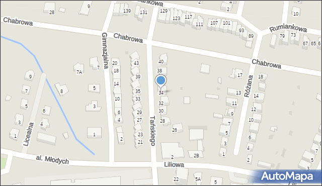 Jelcz-Laskowice, Tańskiego Tadeusza, 34, mapa Jelcz-Laskowice