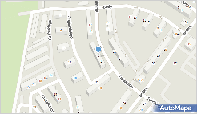 Jelcz-Laskowice, Tańskiego Tadeusza, 5, mapa Jelcz-Laskowice