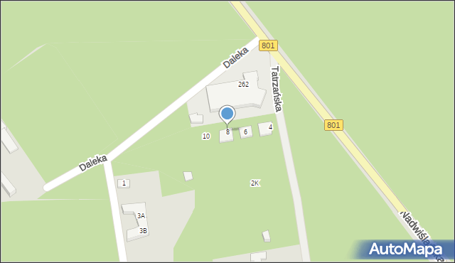 Józefów, Tatrzańska, 8, mapa Józefów