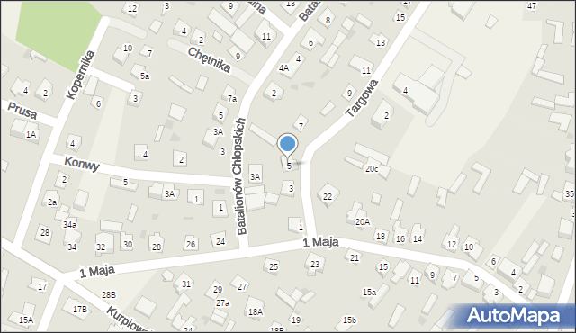 Kadzidło, Targowa, 5, mapa Kadzidło