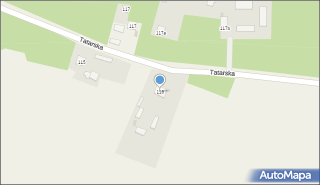 Kadzidło, Tatarska, 116, mapa Kadzidło