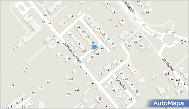 Kalisz, Taczanowskiego Edmunda, gen., 46, mapa Kalisza