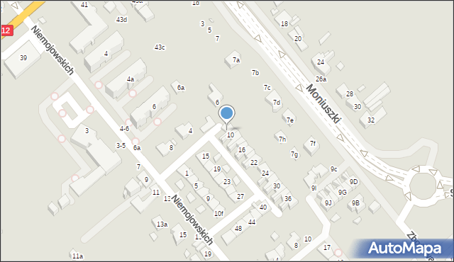 Kalisz, Taczanowskiego Edmunda, gen., 8, mapa Kalisza