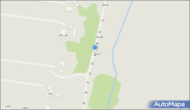 Kalisz, Tarczowa, 48, mapa Kalisza