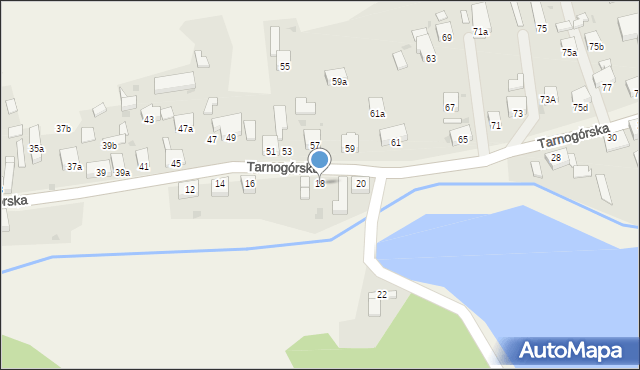 Kamieniec, Tarnogórska, 18, mapa Kamieniec