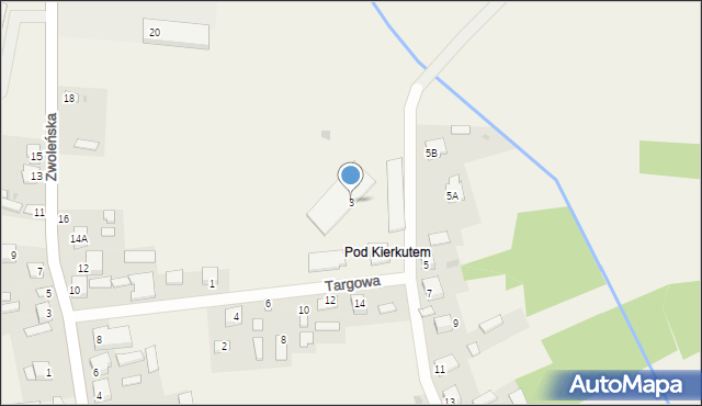 Kazanów, Targowa, 3, mapa Kazanów