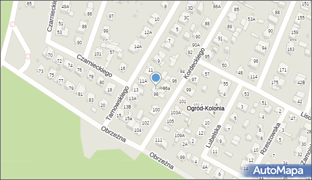 Kielce, Tarnowskiego Jana, hetm., 11b, mapa Kielc