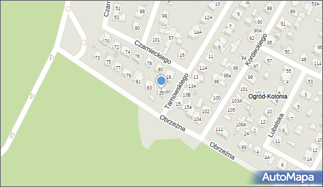 Kielce, Tarnowskiego Jana, hetm., 20, mapa Kielc