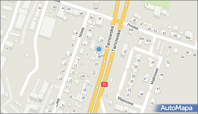 Kielce, Tarnowska, 18, mapa Kielc