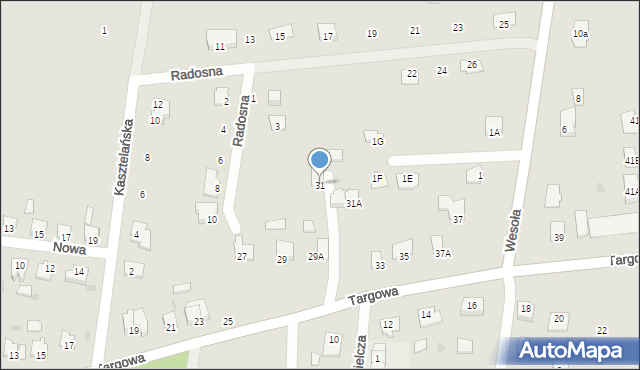 Kikół, Targowa, 31, mapa Kikół